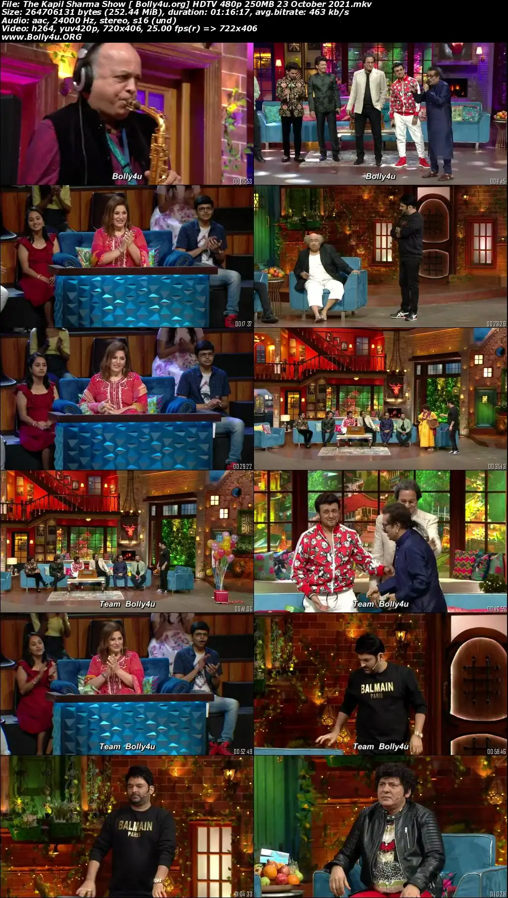 The Kapil Sharma Show HDTV 480p 250MB 23 October 2021 Download