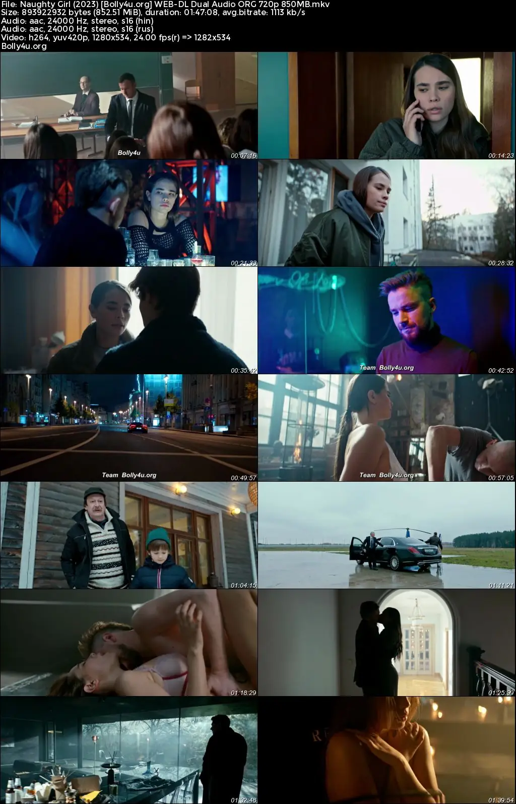 Naughty Girl 2023 WEB-DL Hindi Dual Audio ORG Full Movie Download 1080p  720p  480p