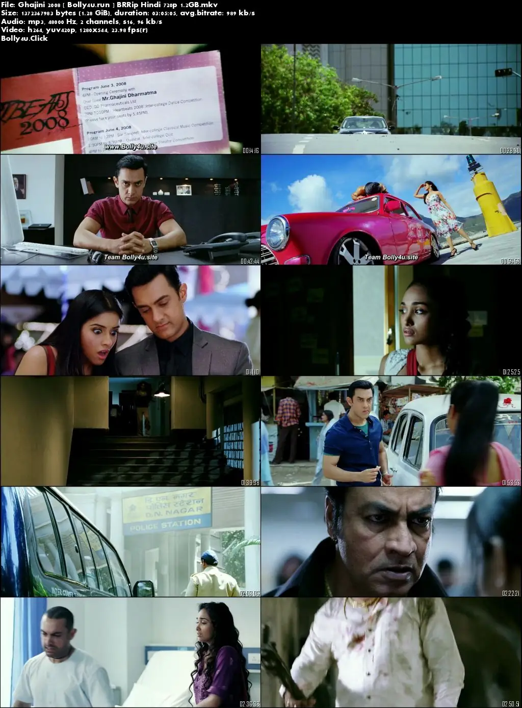 Ghajini 2008 BRRip Full Hindi Movie Download 720p