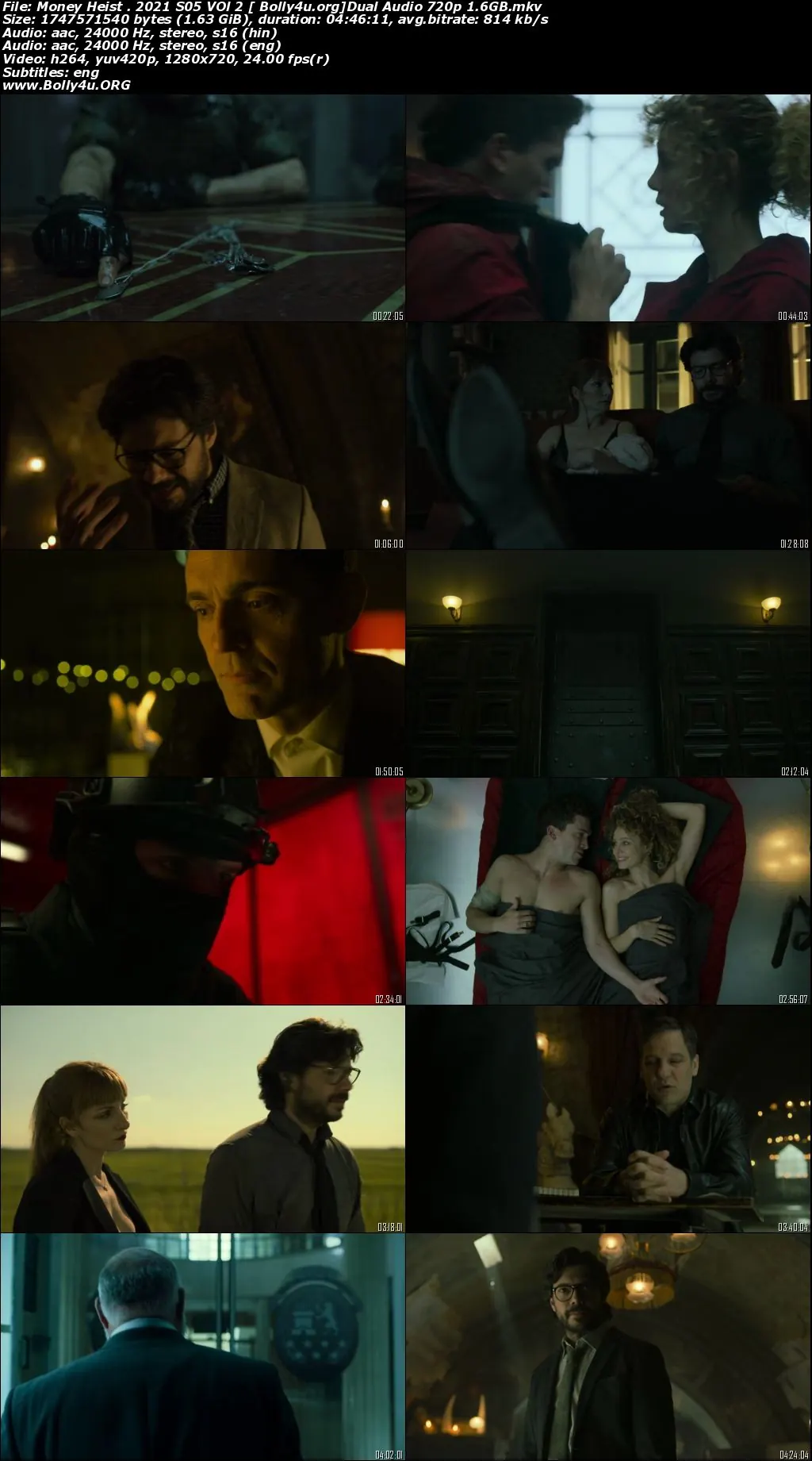 Money Heist 2021 WEB-DL 650MB Hindi Dubbed S05 VOL 2 Download 480p