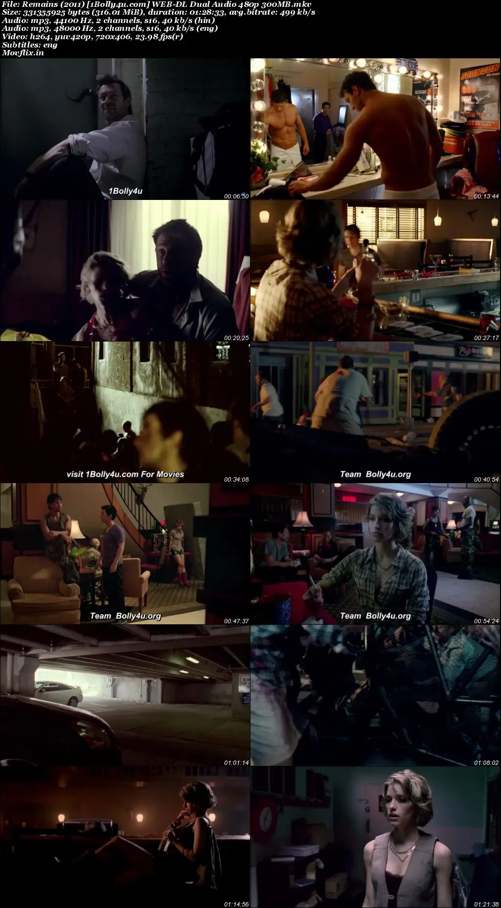 Remains 2011 WEB-DL Hindi Dual Audio Full Movie Download 720p  480p