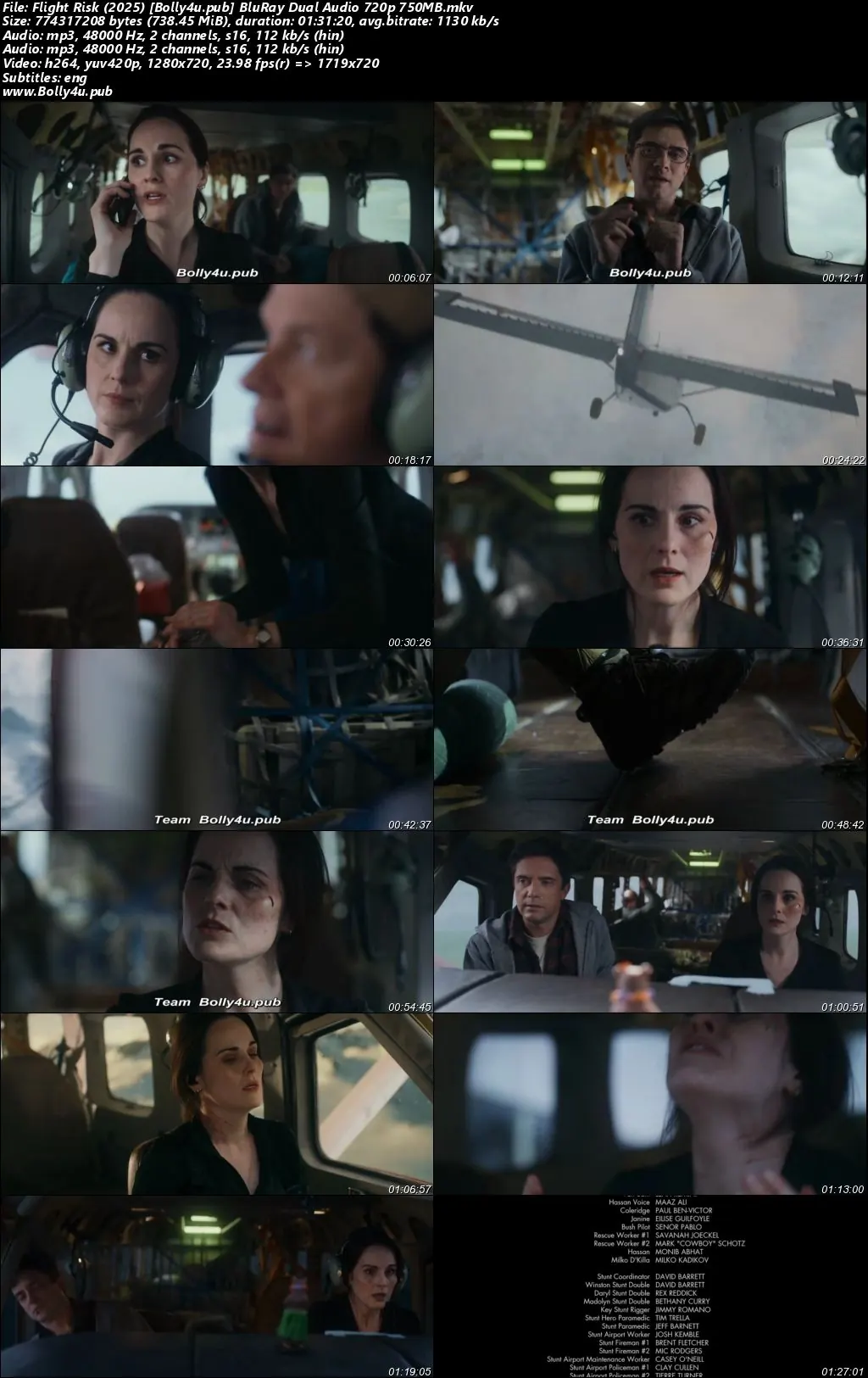 Flight Risk 2025 BluRay Hindi Dual Audio ORG Full Movie Download 1080p  720p  480p
