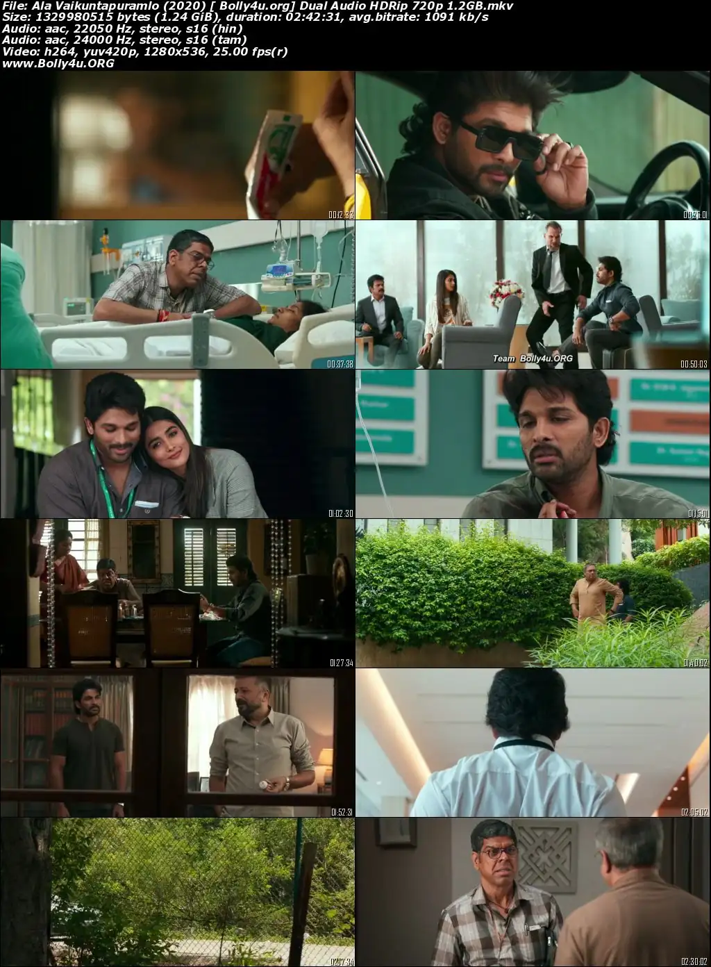 Ala Vaikunthapurramuloo 2020 HDRip 1.2GB Hindi Dual Audio 720p Download