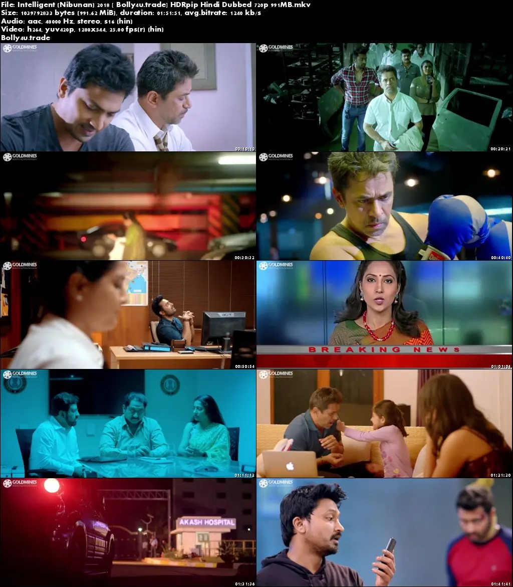 Intelligent 2018 HDRip 950MB Full Hindi Dubbed Movie Download 720p