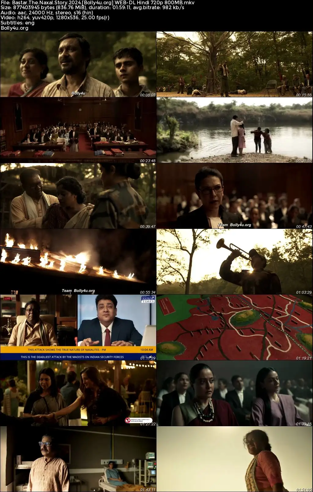 Bastar The Naxal Story 2024 WEB-DL Hindi Full Movie Download 1080p  720p  480p