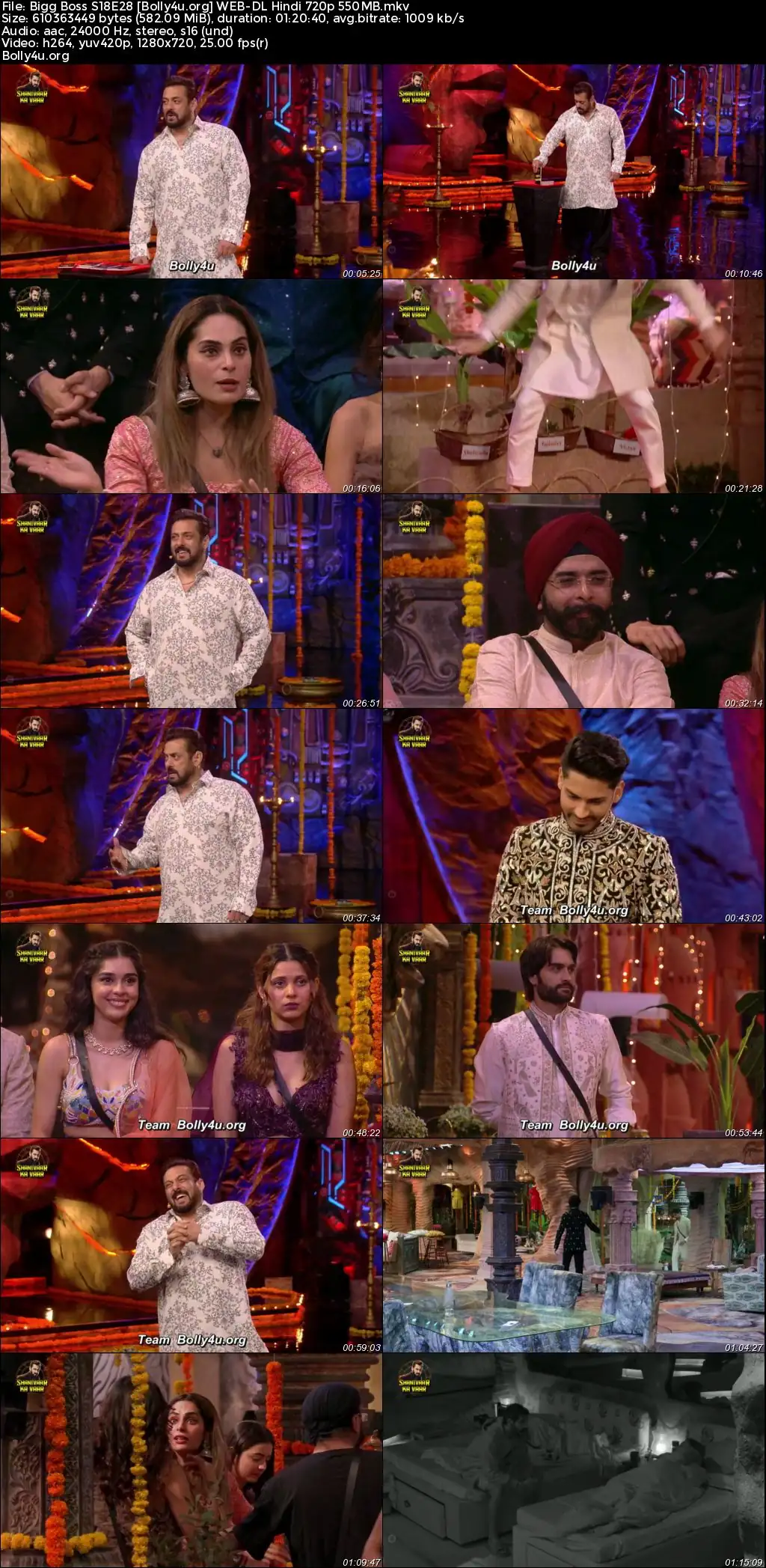 Bigg Boss 2024 WEB-DL Hindi S18E28 Download 720p  480p