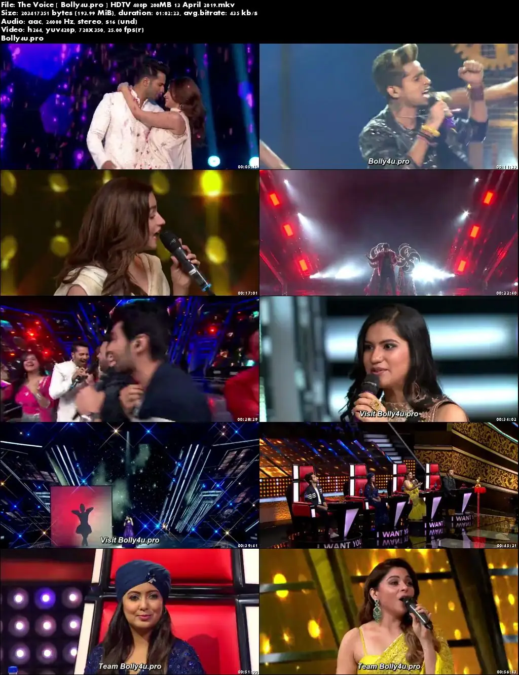 The Voice HDTV 480p 200MB 13 April 2019 Download The Voice HDTV 480p 200MB 13 April 2019 Download