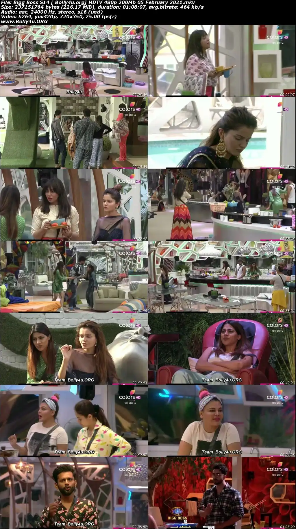 Bigg Boss S14 HDTV 480p 200Mb 05 February 2021 Download