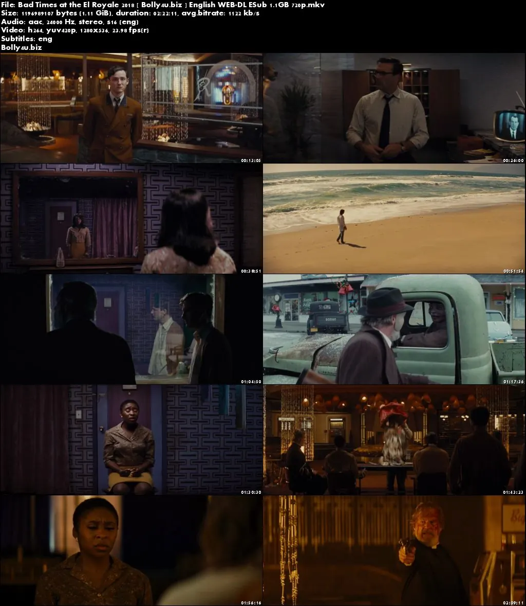 Bad Times at the El Royale 2018 WEB-DL 350Mb English 480p ESub Download