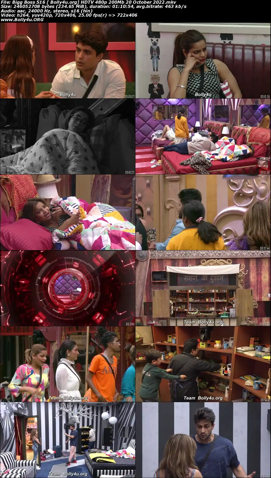 Bigg Boss S16 HDTV 480p 200Mb 20 October 2022 Download