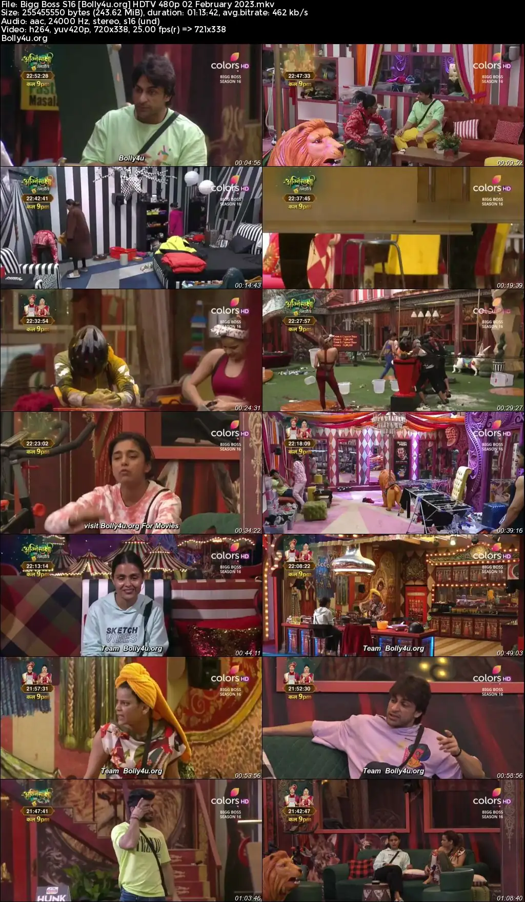 Bigg Boss S16 HDTV 480p 200MB 02 February 2023 Download