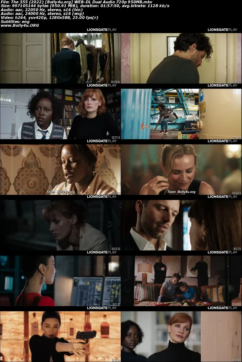 The 355 2022 WEB-DL Hindi Dual Audio ORG 720p 480p Download