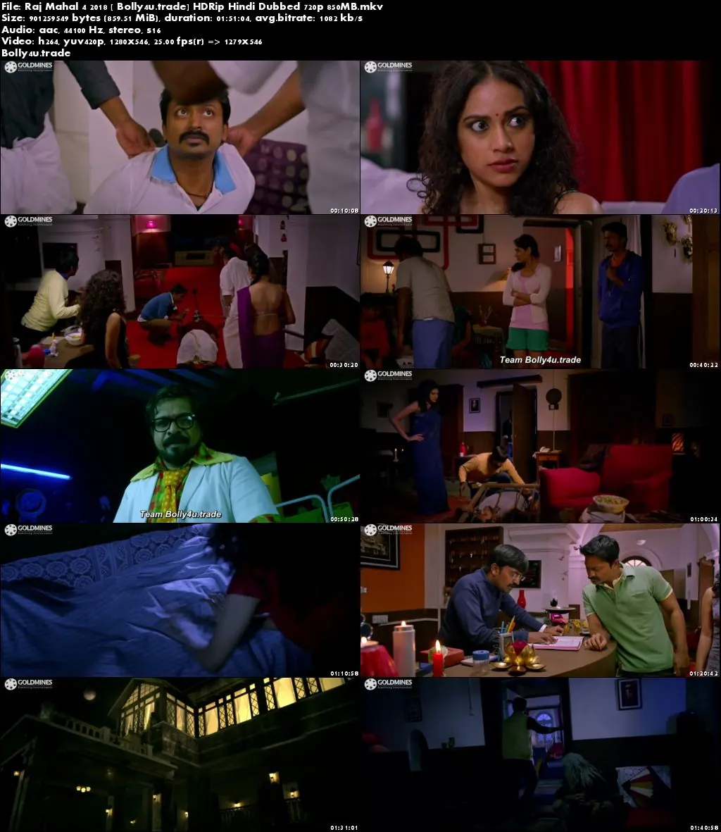 Raj Mahal 4 2018 HDRip 850Mb Full Hindi Dubbed Movie Download 720p