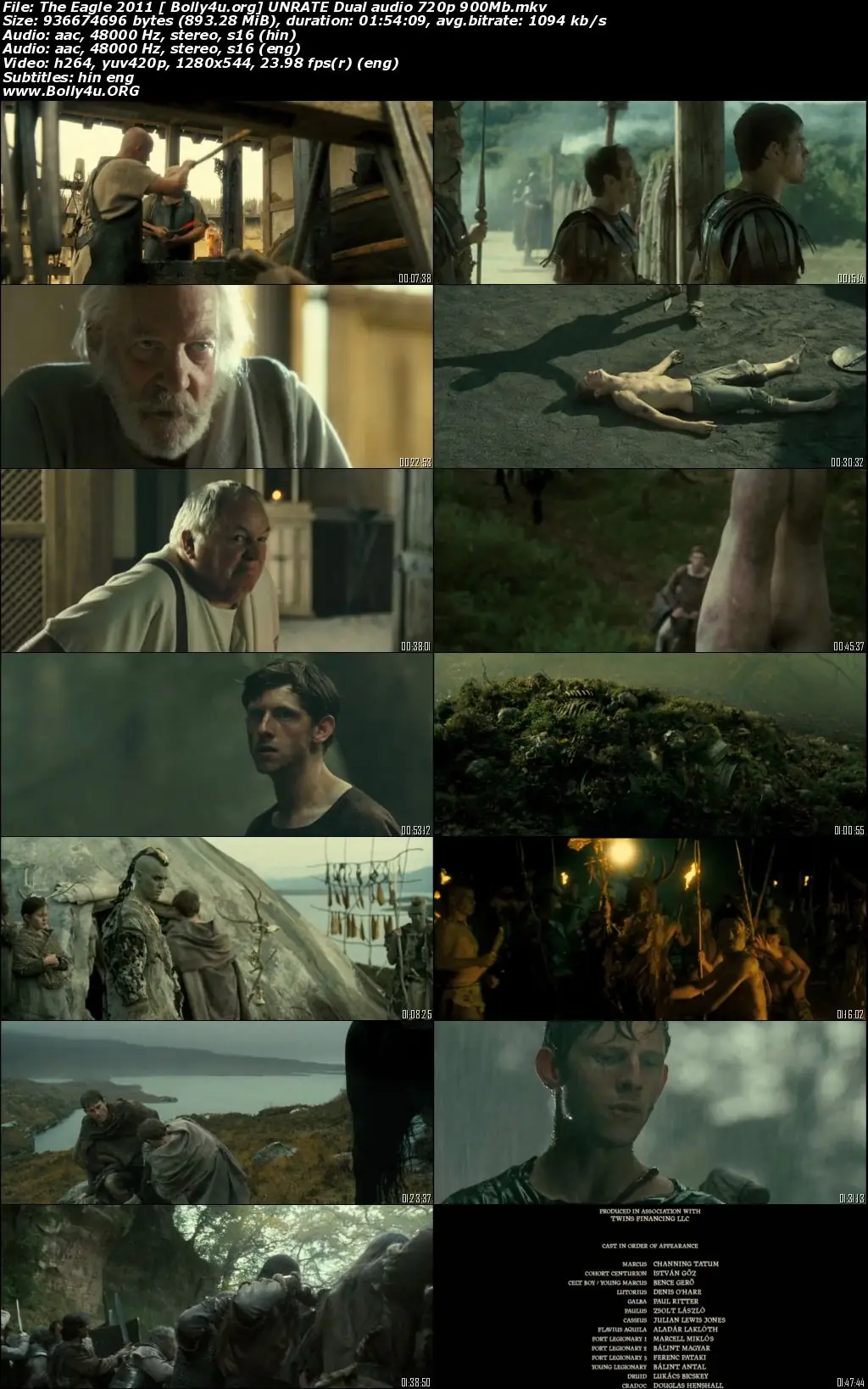 The Eagle 2011 BRRip 900MB UNRATED Hindi Dual Audio 720p Download