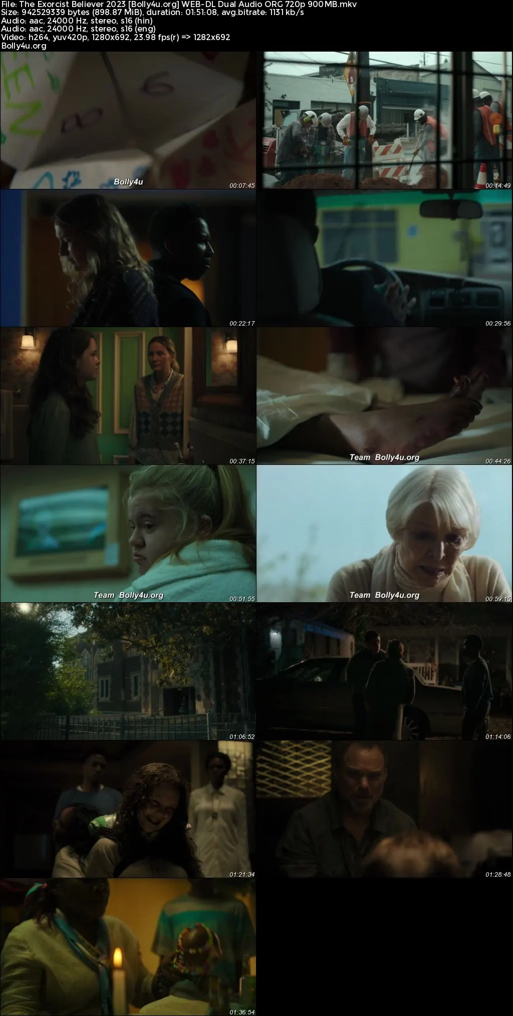 The Exorcist Believer 2023 WEB-DL Hindi Dual Audio ORG Full Movie Download 1080p  720p  480p