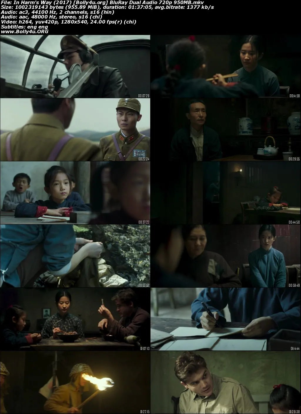 In Harms Way 2017 BluRay Hindi Dual Audio 720p 480p Download