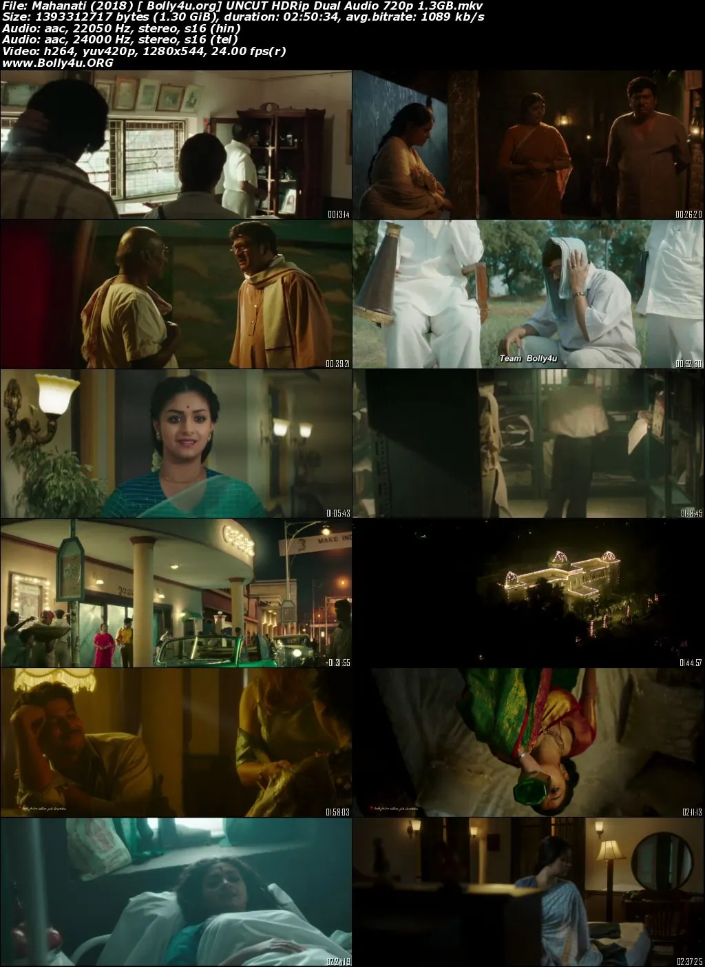 Mahanati 2018 HDRip 550MB UNCUT Hindi Dual Audio 480p Download