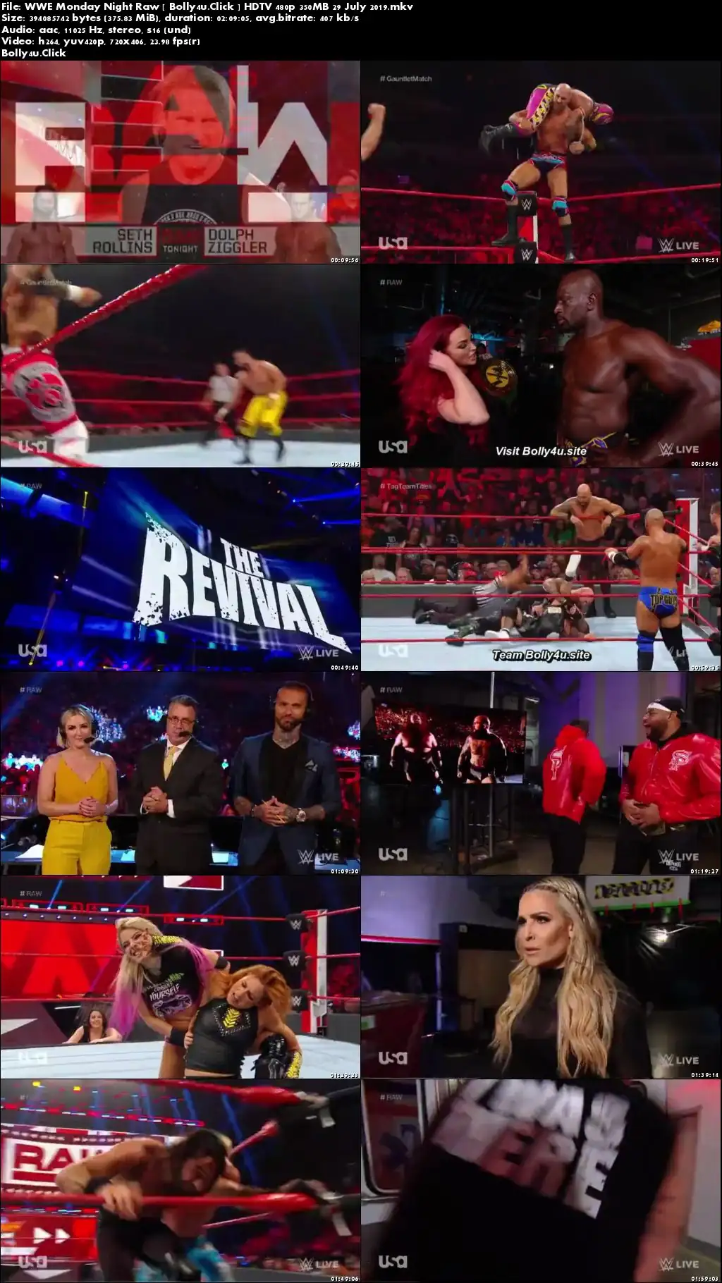 WWE Monday Night Raw HDTV 480p 350MB 29 July 2019 Download WWE Monday Night Raw HDTV 480p 350MB 29 July 2019 Download