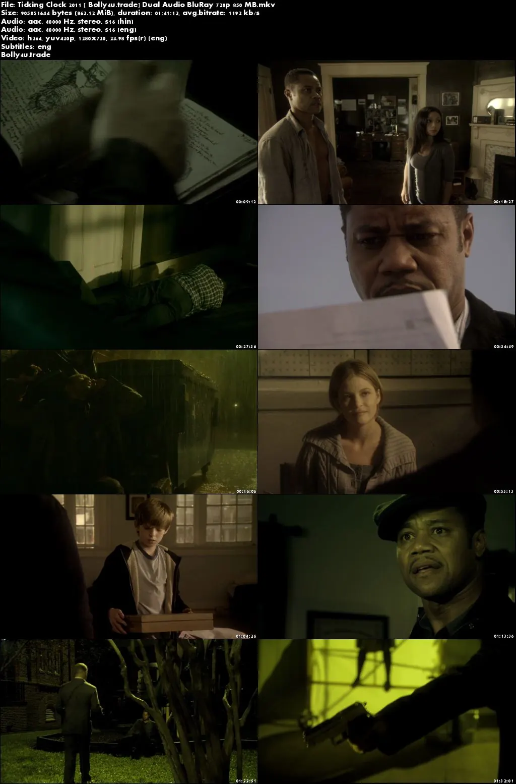 Ticking Clock 2011 BluRay 850Mb Hindi Dual Audio 720p ESub Download