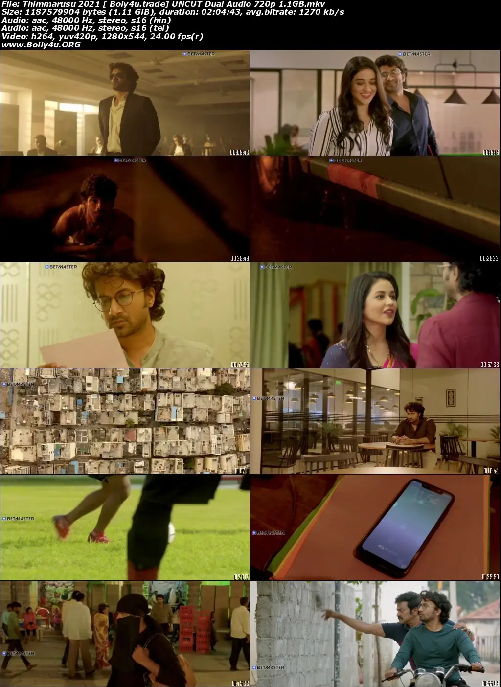 Thimmarusu 2021 WEB-DL 400MB UNCUT Hindi Dual Audio 480p Download