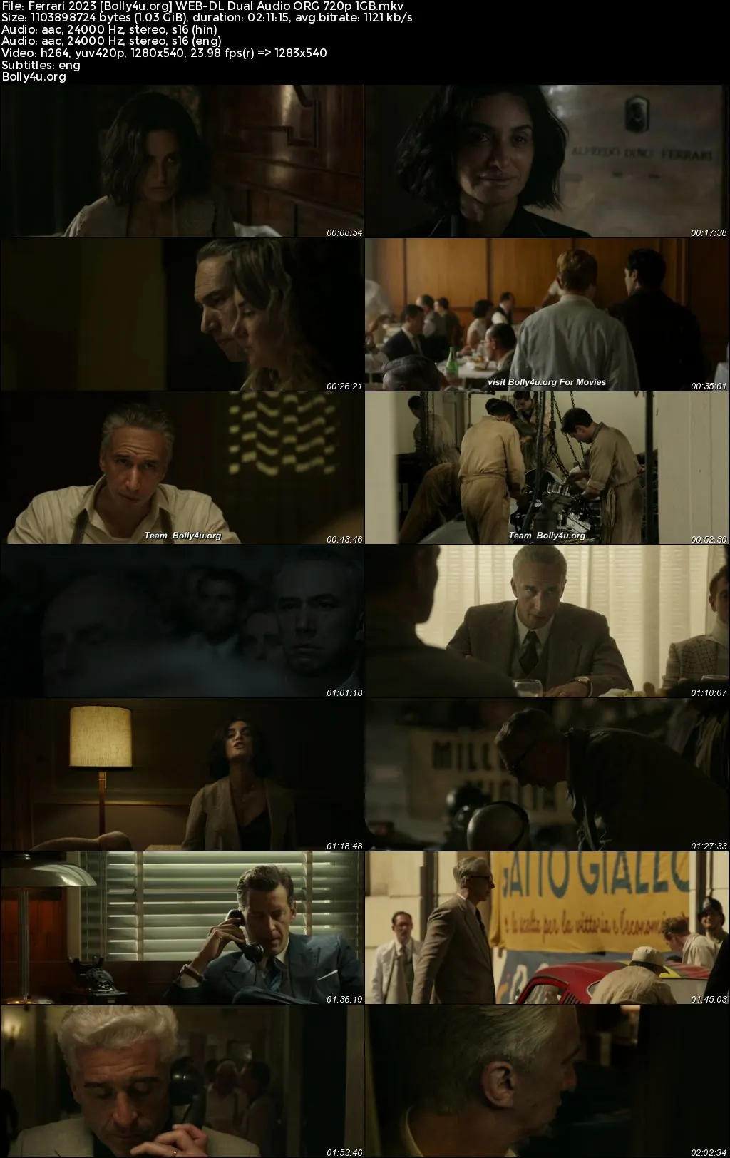 Ferrari 2023 WEB-DL Hindi Dual Audio ORG Full Movie Download 1080p  720p  480p