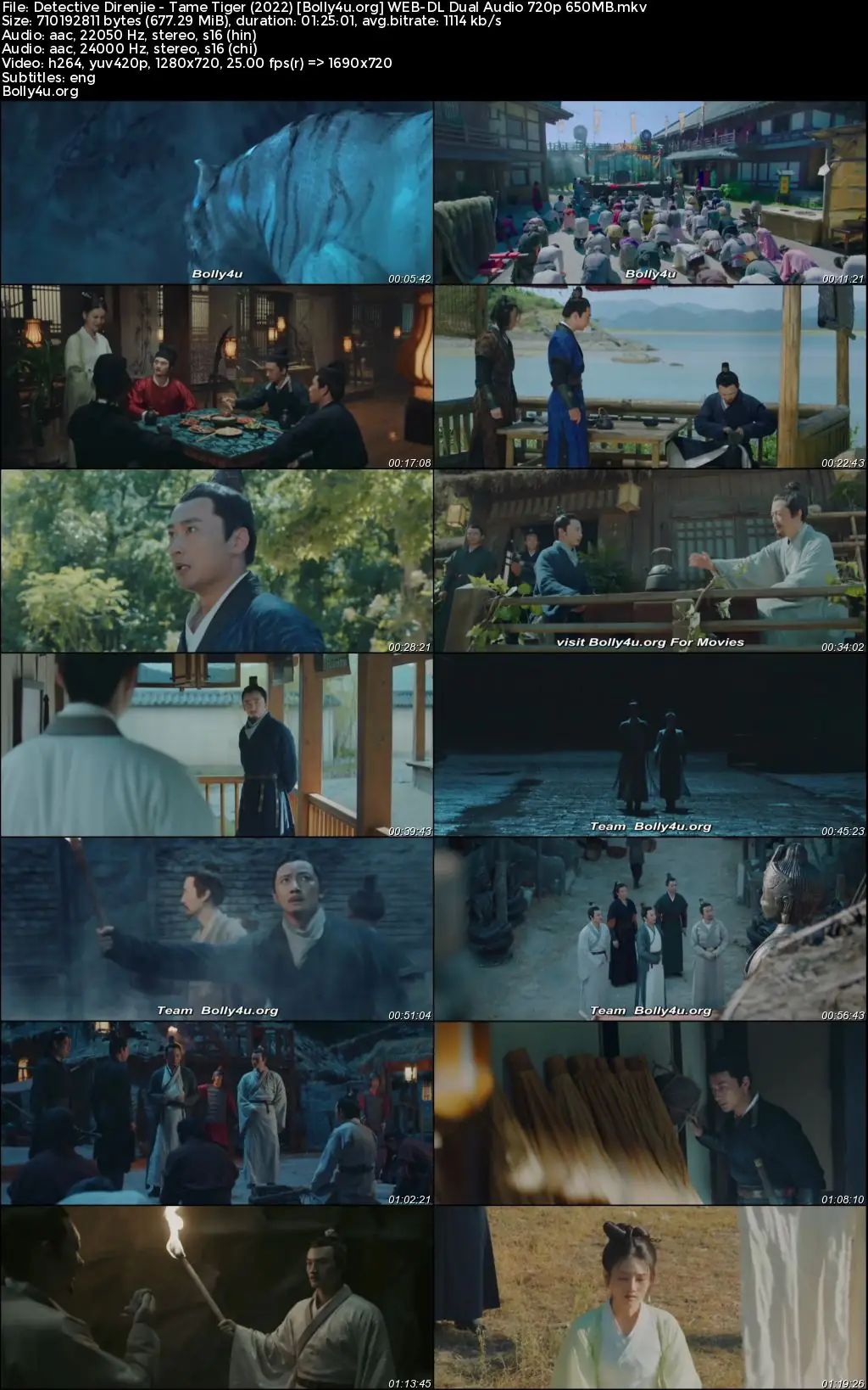Detective Direnjie Tame Tiger 2022 WEB-DL Hindi Dual Audio Full Movie Download 1080p  720p  480p