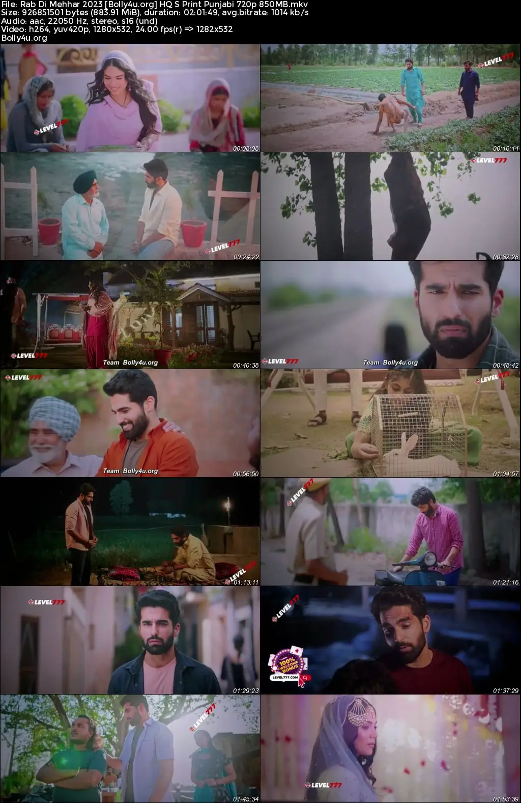 Rab Di Mehhar 2023 HQ S Print Punjabi Full Movie Download 1080p  720p  480p