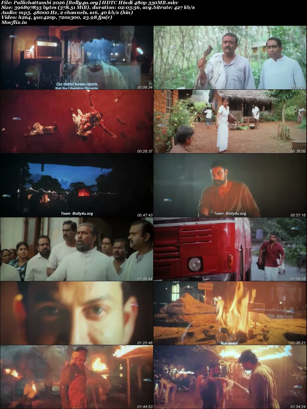 Pallichattambi 2026 HDTS Hindi Dubbed Full Movie Download 1080p  720p  480p