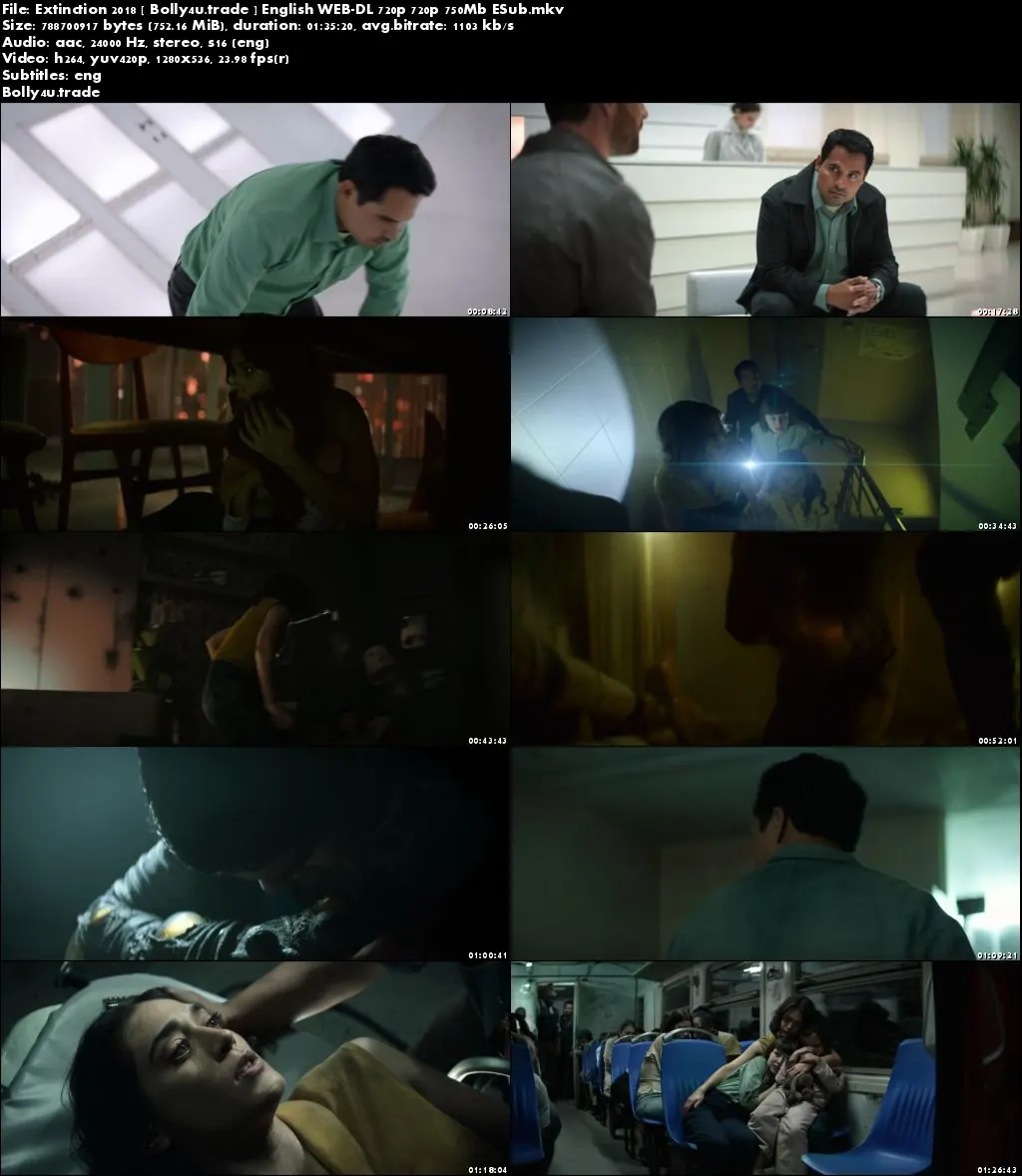 Extinction 2018 WEB-DL 750MB Full English Movie Download 720p ESub