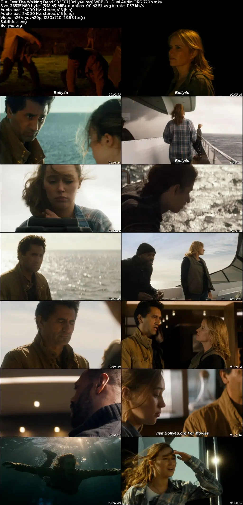 Fear The Walking Dead 2015 WEB-DL Hindi Dual Audio ORG S02 Complete Download 720p  480p