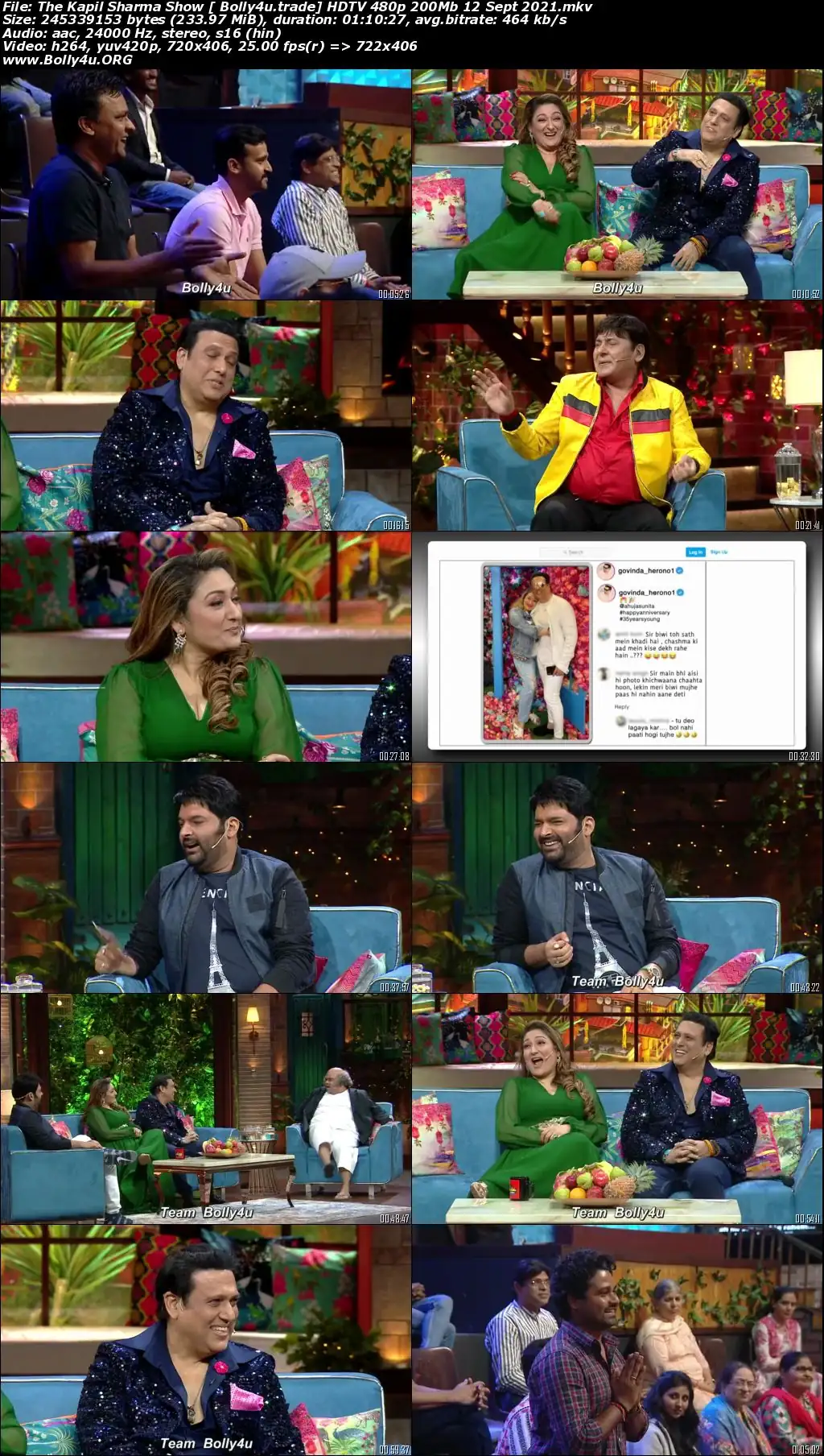 The Kapil Sharma Show HDTV 480p 200Mb 12 September 2021 Download