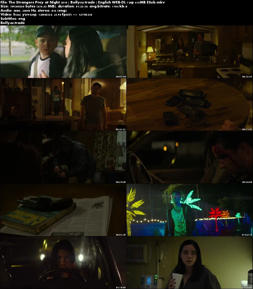The Strangers Prey at Night 2018 WEB-DL 650MB English 720p ESub Download