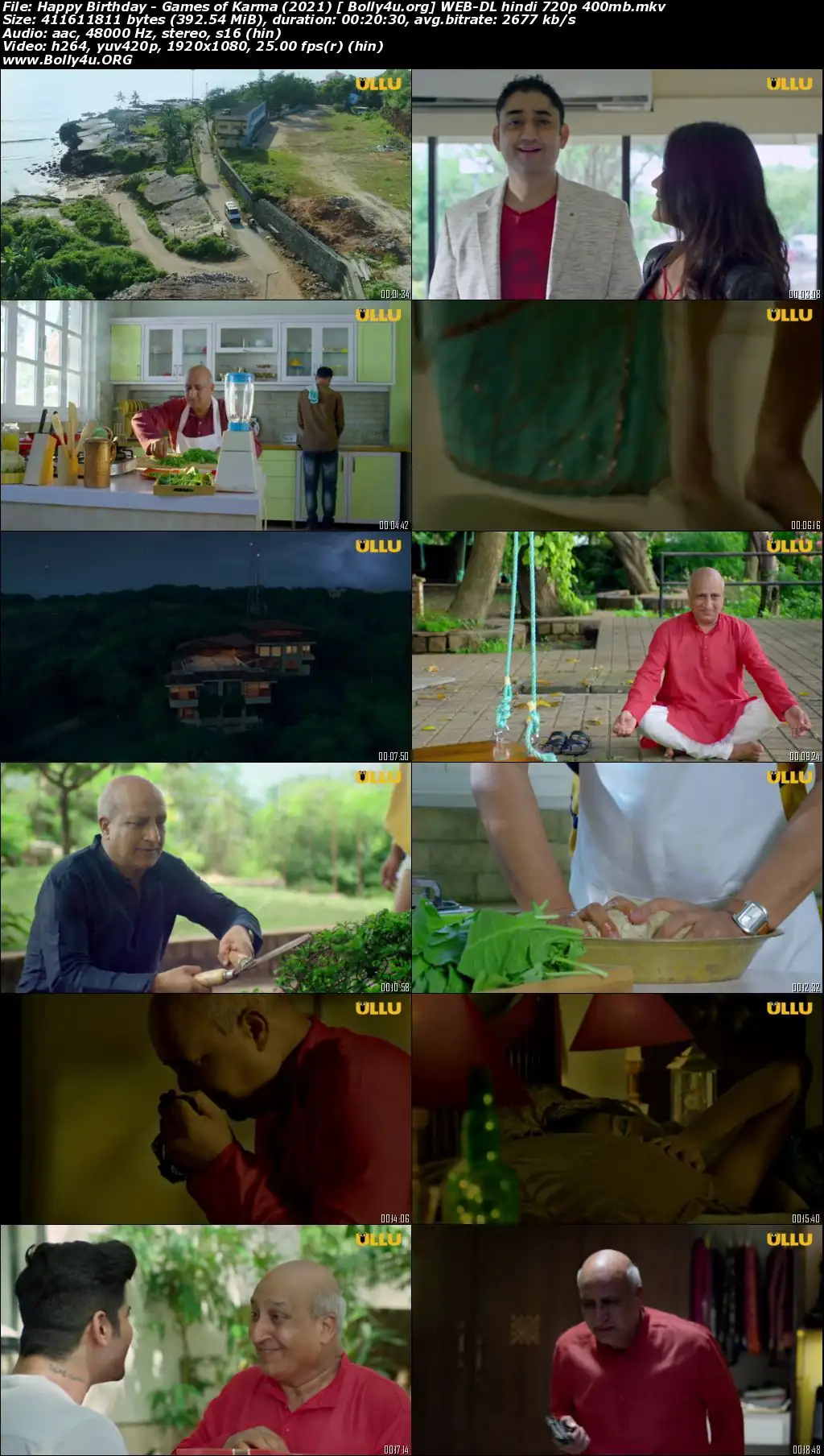 Games of Karma Happy Birthday 2021 WEB-DL 400Mb Hindi ULLU 720p Download