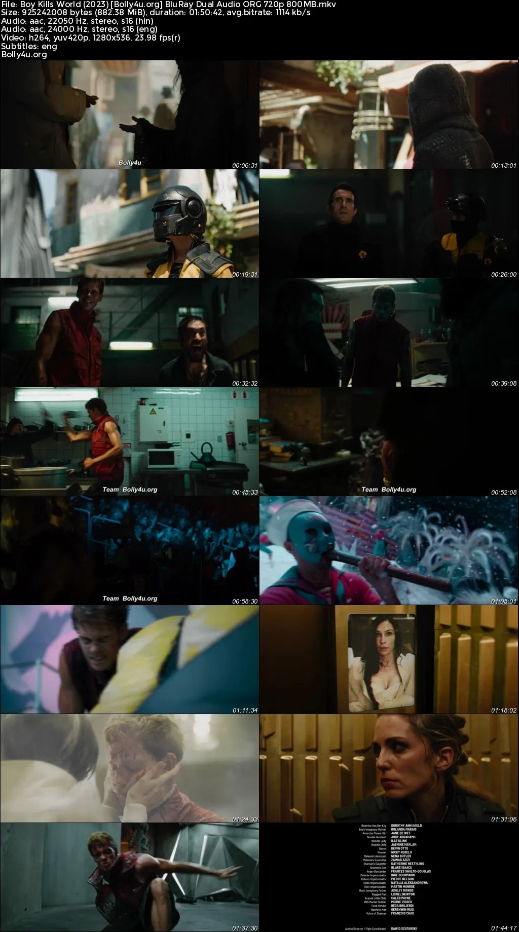 Boy Kills World 2023 BluRay Hindi Dual Audio ORG Full Movie Download 1080p  720p  480p