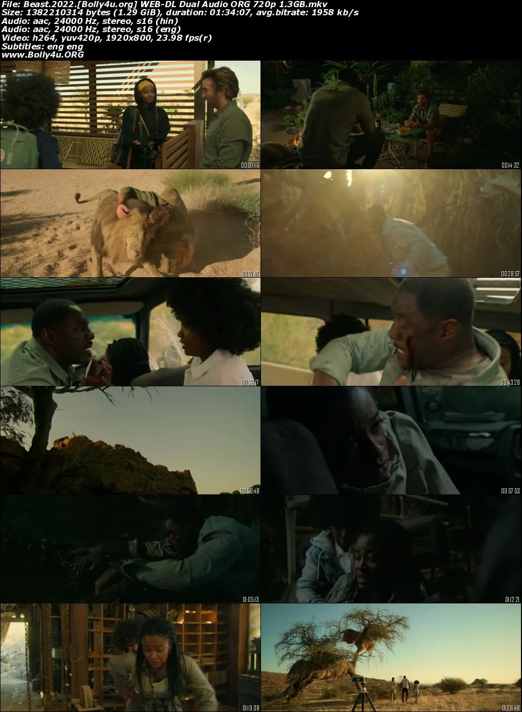 Beast 2022 WEB-DL Hindi Dual Audio ORG Full Movie Download 1080p  720p  480p
