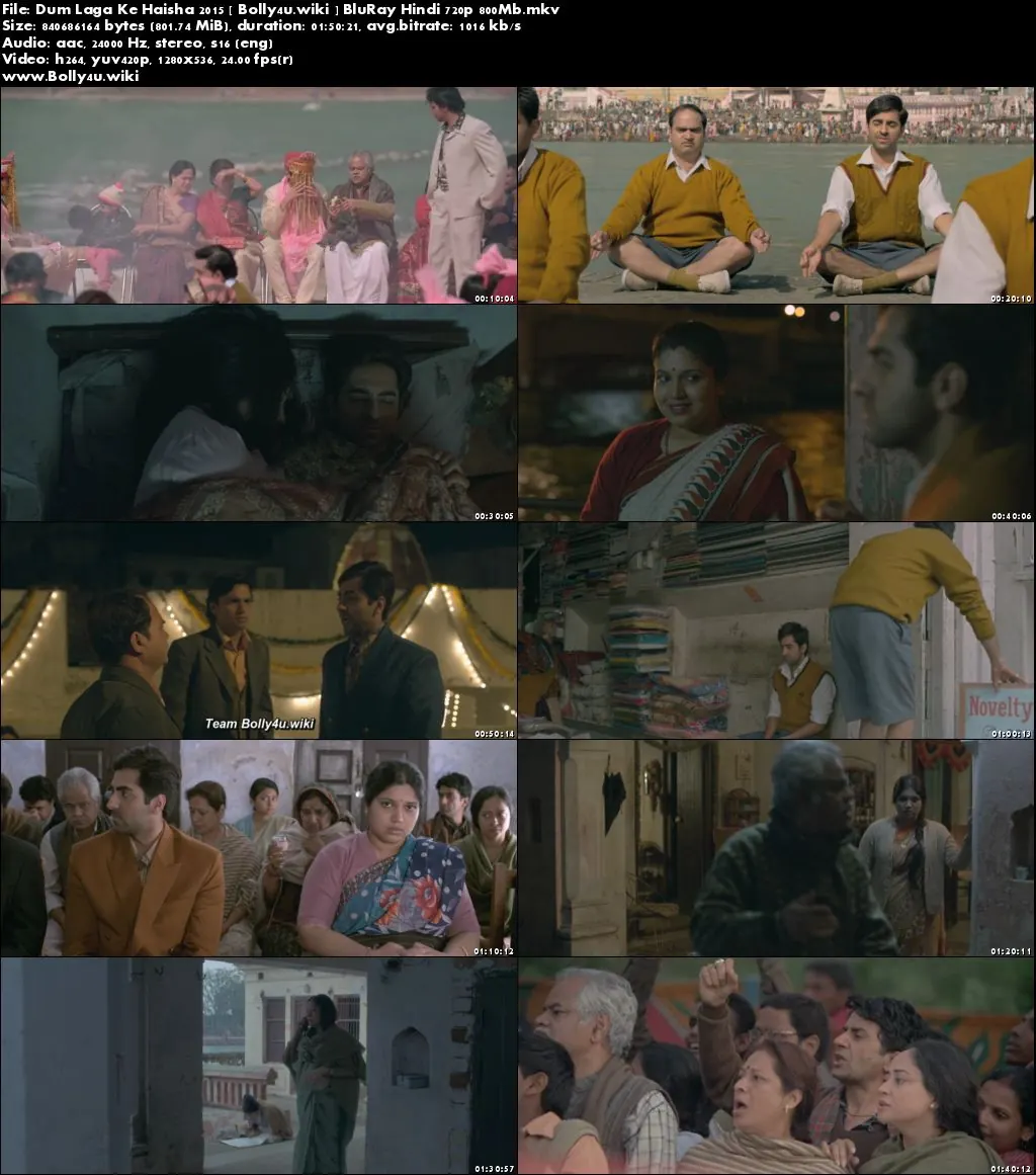 Dum Laga Ke Haisha 2015 BluRay 350Mb Full Hindi Movie Download 480p