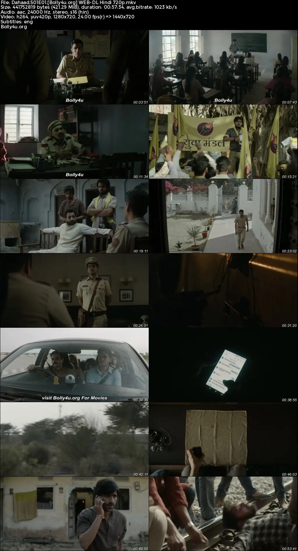 Dahaad 2023 WEB-DL Hindi S01 Complete Download 720p  480p
