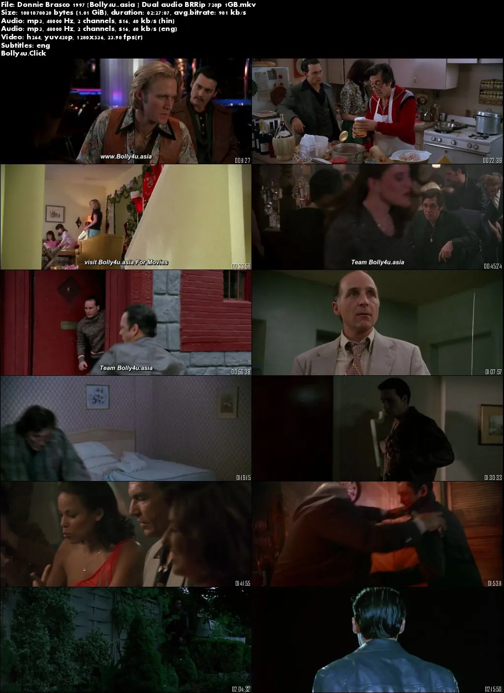 Donnie Brasco 1997 BRRip 450Mb Hindi Dual Audio 480p Download