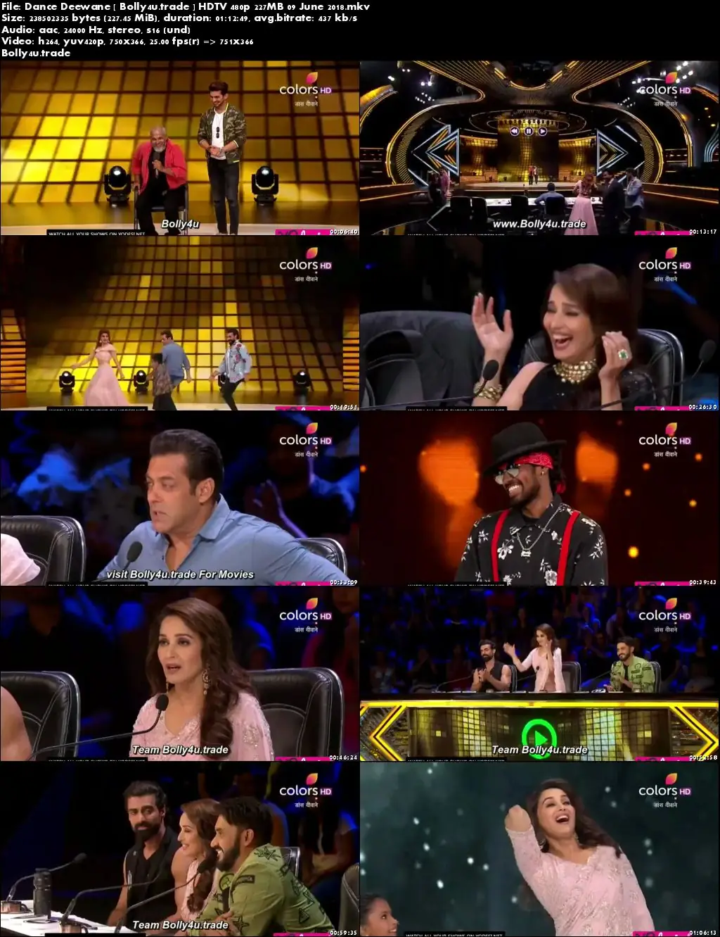 Dance Deewane HDTV 480p 200MB 09 June 2018 Download