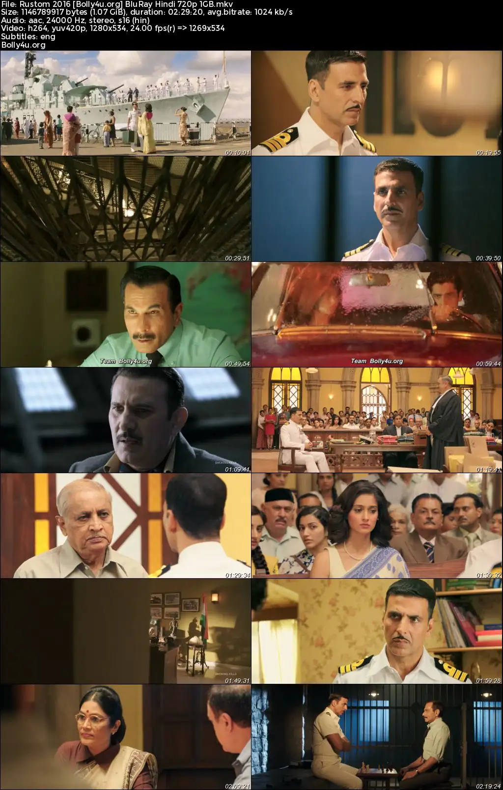 Rustom 2016 BluRay Hindi Full Movie Download 1080p  720p  480p