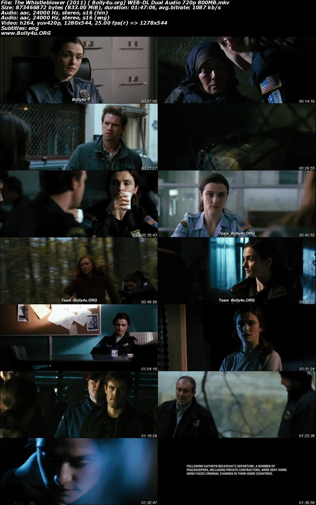 The Whistleblower 2011 WEB-DL 800MB Hindi Dual Audio 720p Download