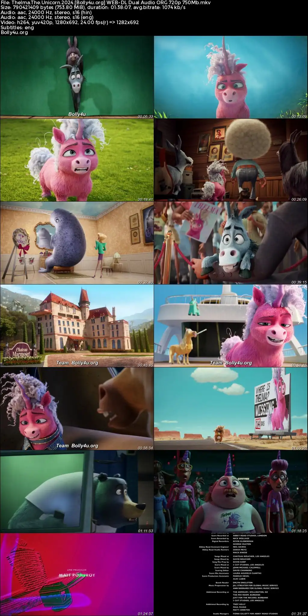 Thelma The Unicorn 2024 WEB-DL Hindi Dual Audio ORG Full Movie Download 1080p  720p  480p
