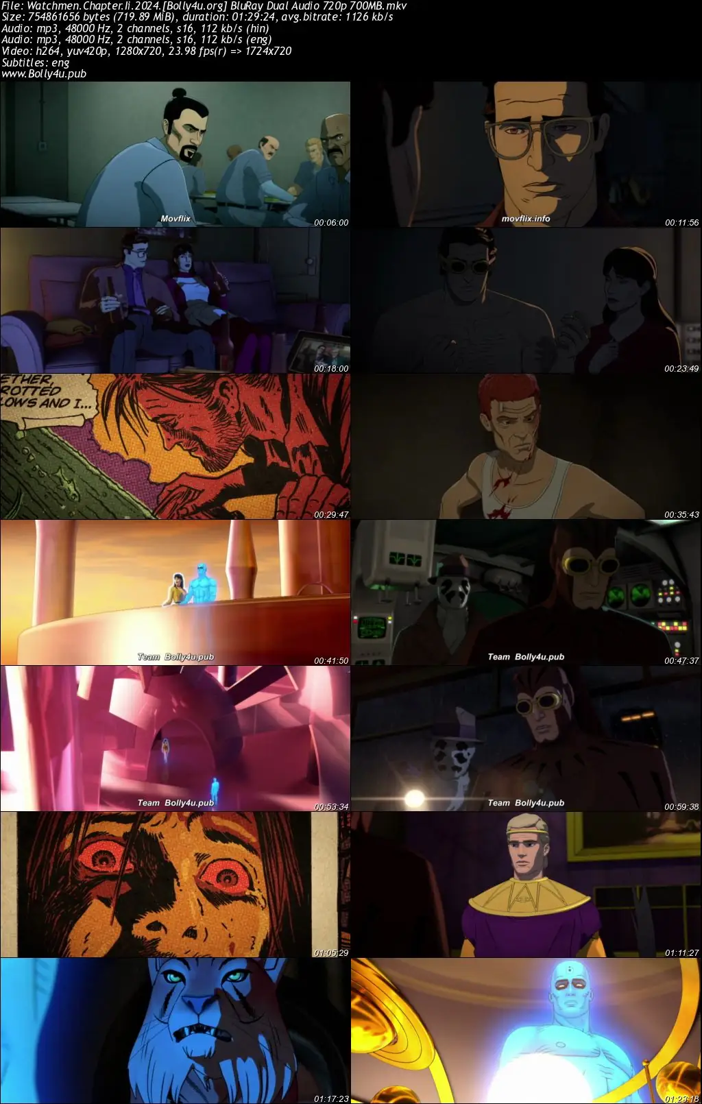 Watchmen Chapter II 2024 BluRay Hindi Dual Audio ORG Full Movie Download 1080p  720p  480p