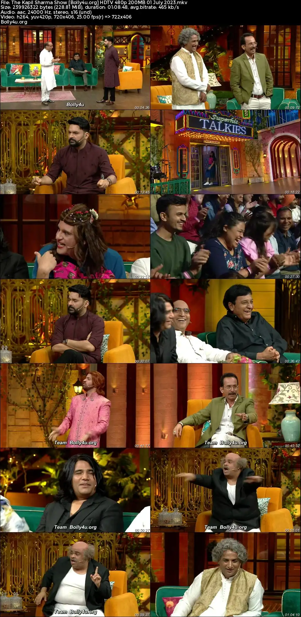 The Kapil Sharma Show HDTV 480p 200MB 01 July 2023 Download