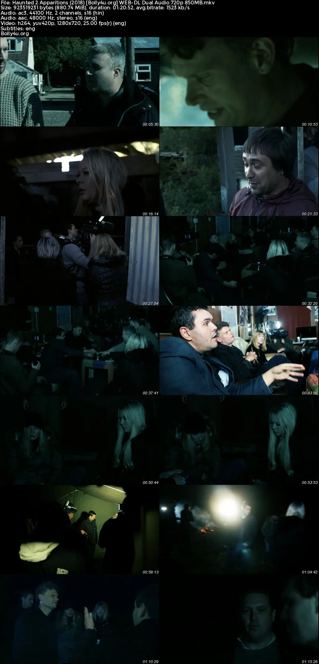 Haunted 2 Apparitions 2018 WEB-DL Hindi Dual Audio Full Movie Download 720p  480p