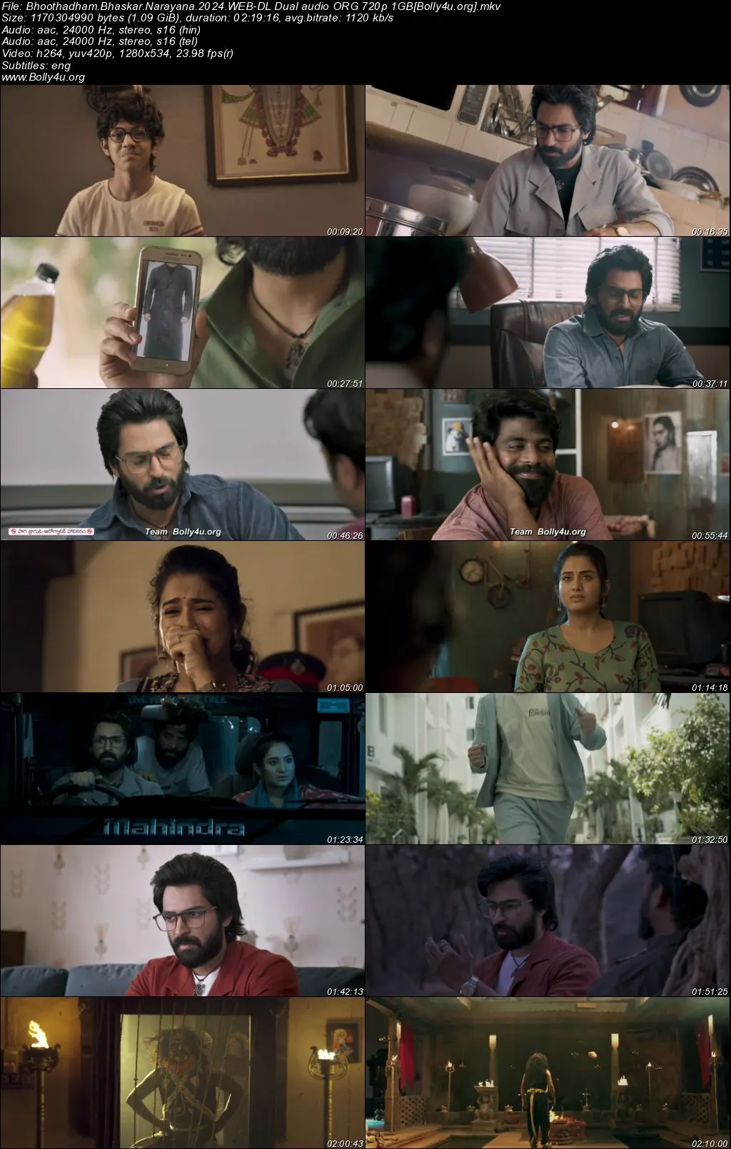 Bhoothadham Bhaskar Narayana 2024 WEB-DL UNCUT Hindi Dual Audio ORG Full Movie Download 1080p  720p  480p