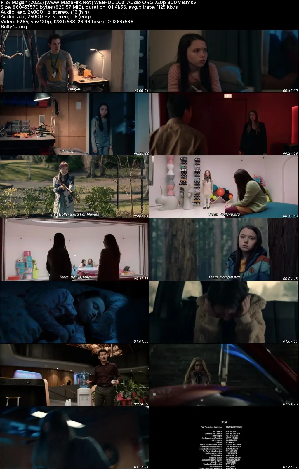 M3gan 2022 WEB-DL Hindi Dual Audio ORG Full Movie Download 1080p  720p  480p