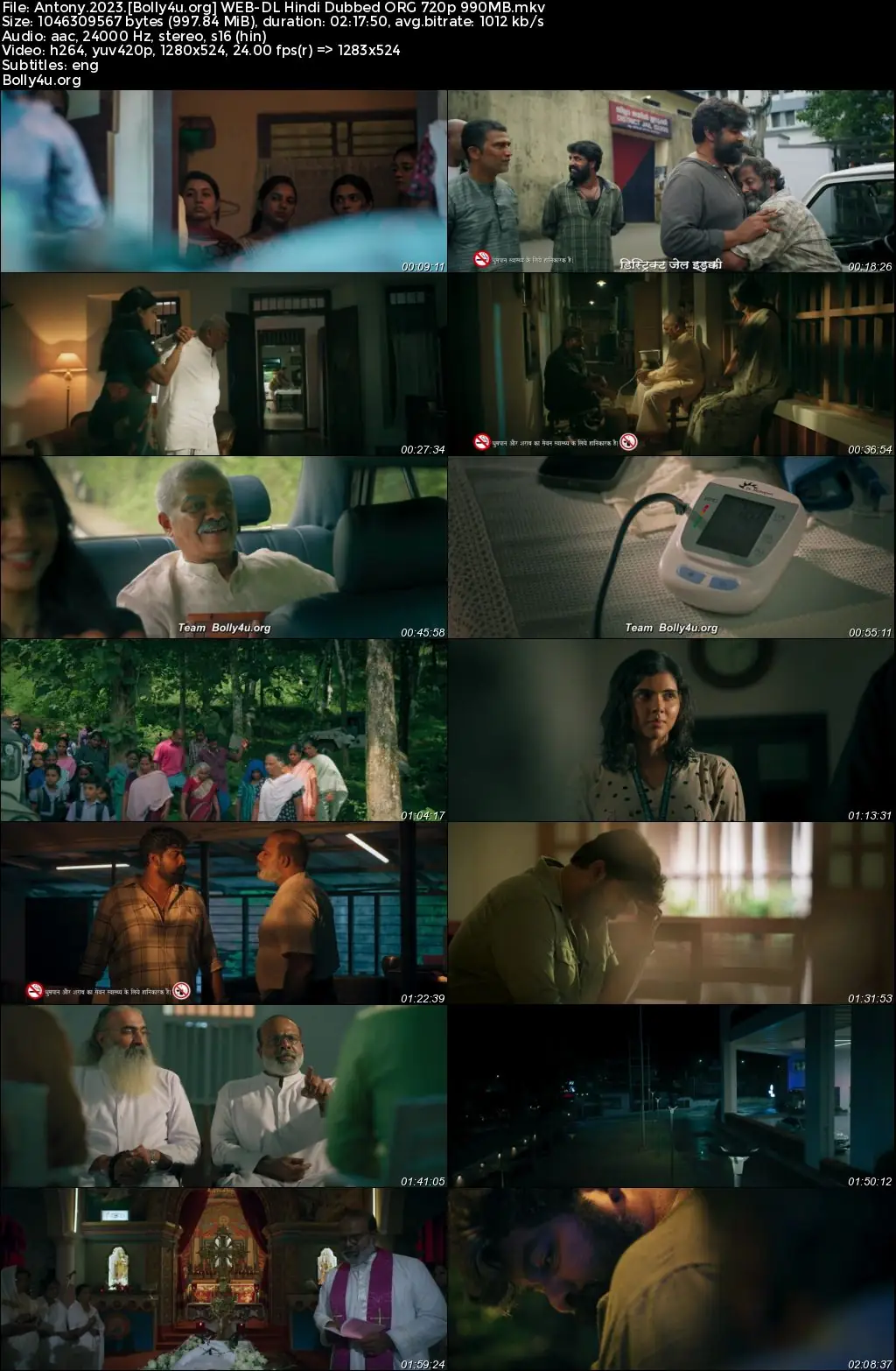 Antony 2023 WEB-DL Hindi Dubbed ORG Full Movie Download 1080p  720p  480p