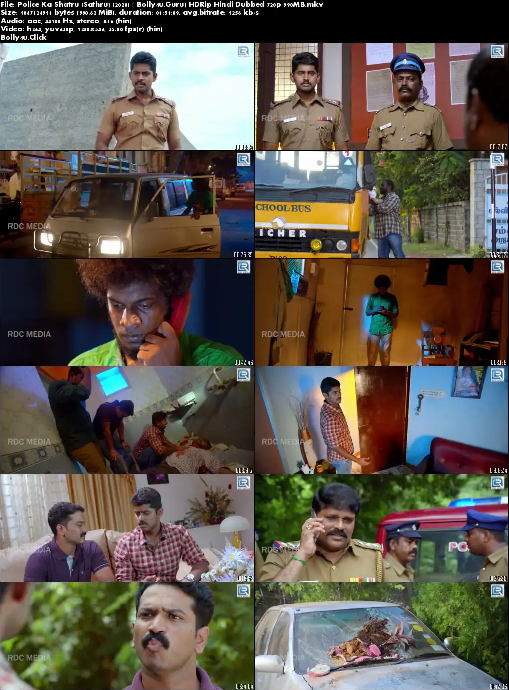 Police Ka Shatru 2020 HDRip 300Mb Hindi Dubbed 480p Download