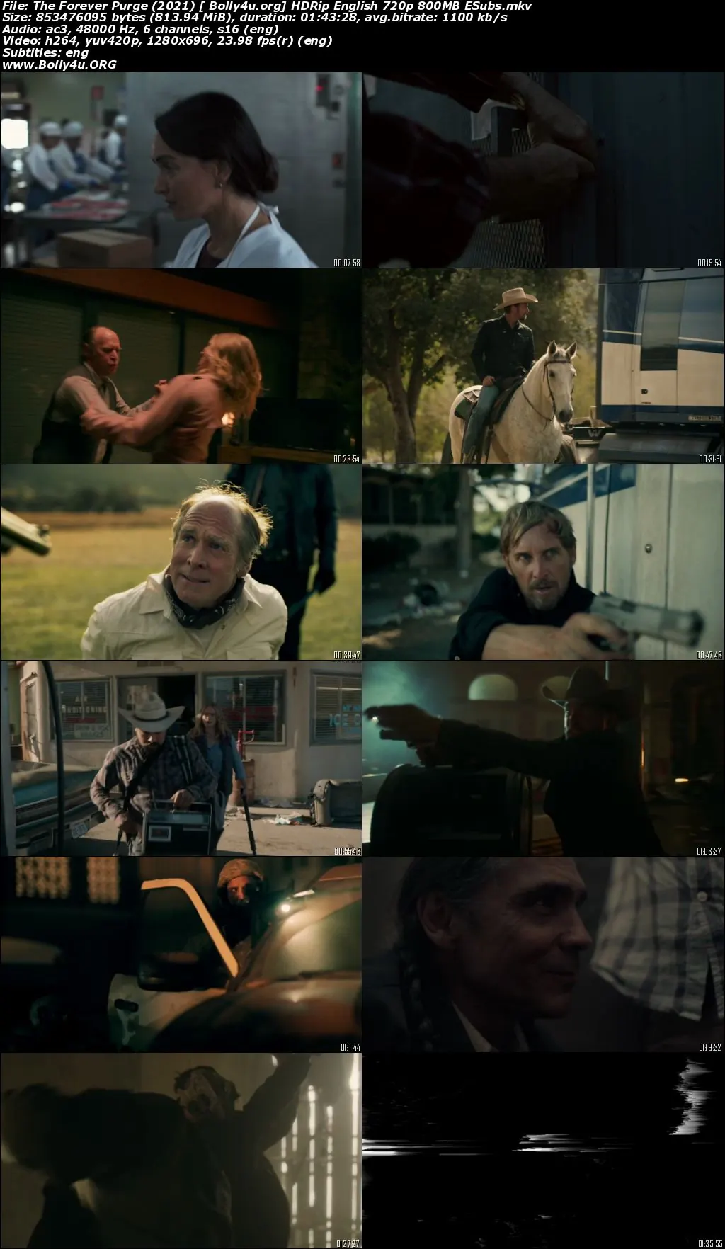 The Forever Purge 2021 HDRip 350Mb English 480p ESubs Download